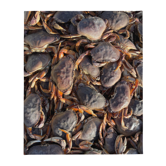 Dungeness Crab Throw Blanket