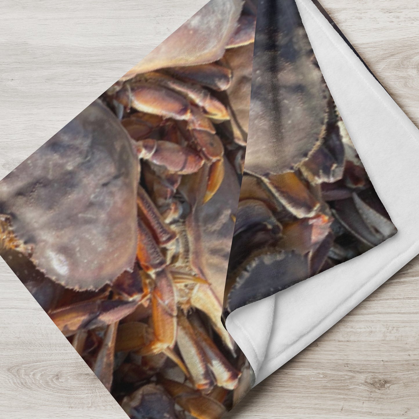 Branded Dungeness Crab Throw Blanket