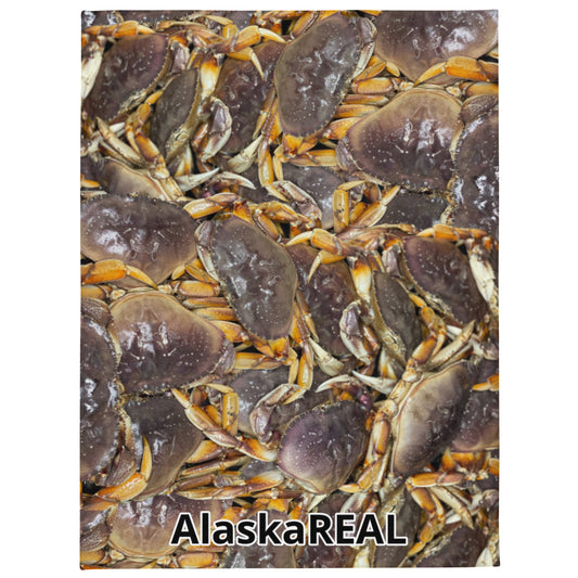 Branded Dungeness Crab Throw Blanket