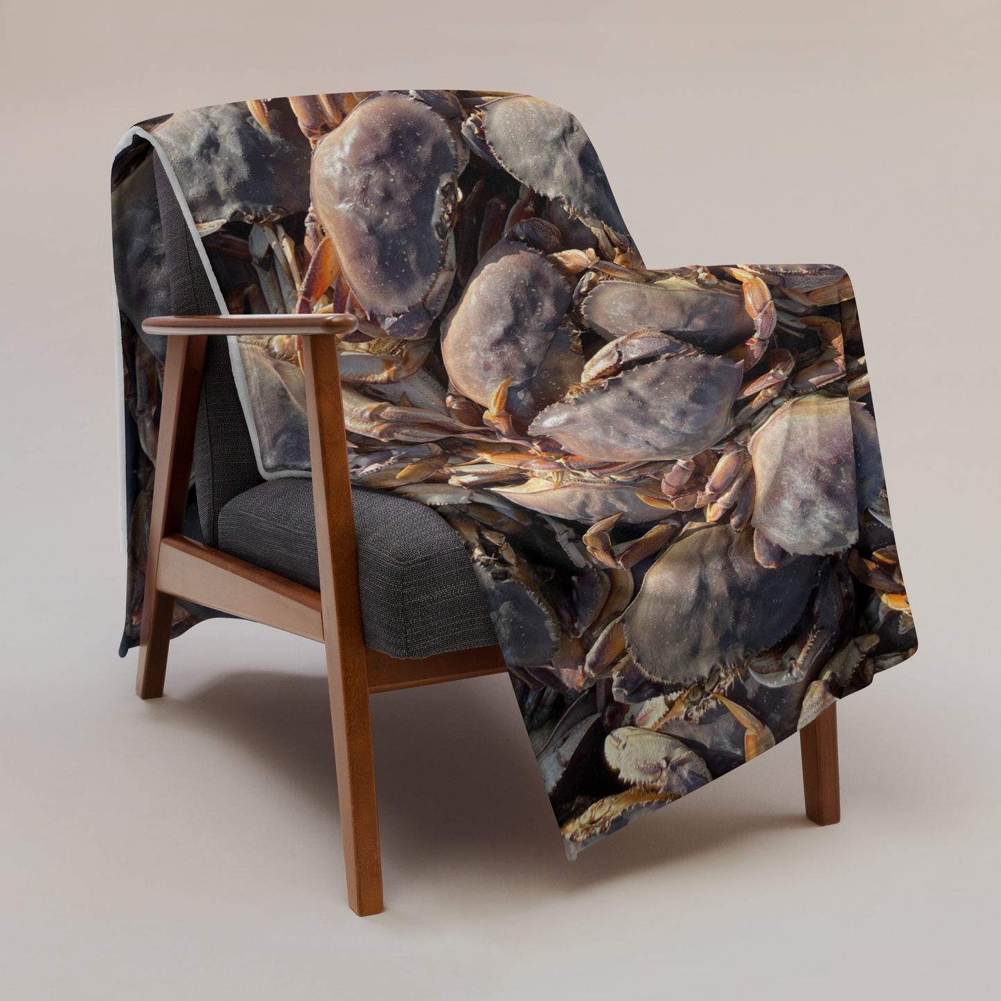 Dungeness Crab Throw Blanket